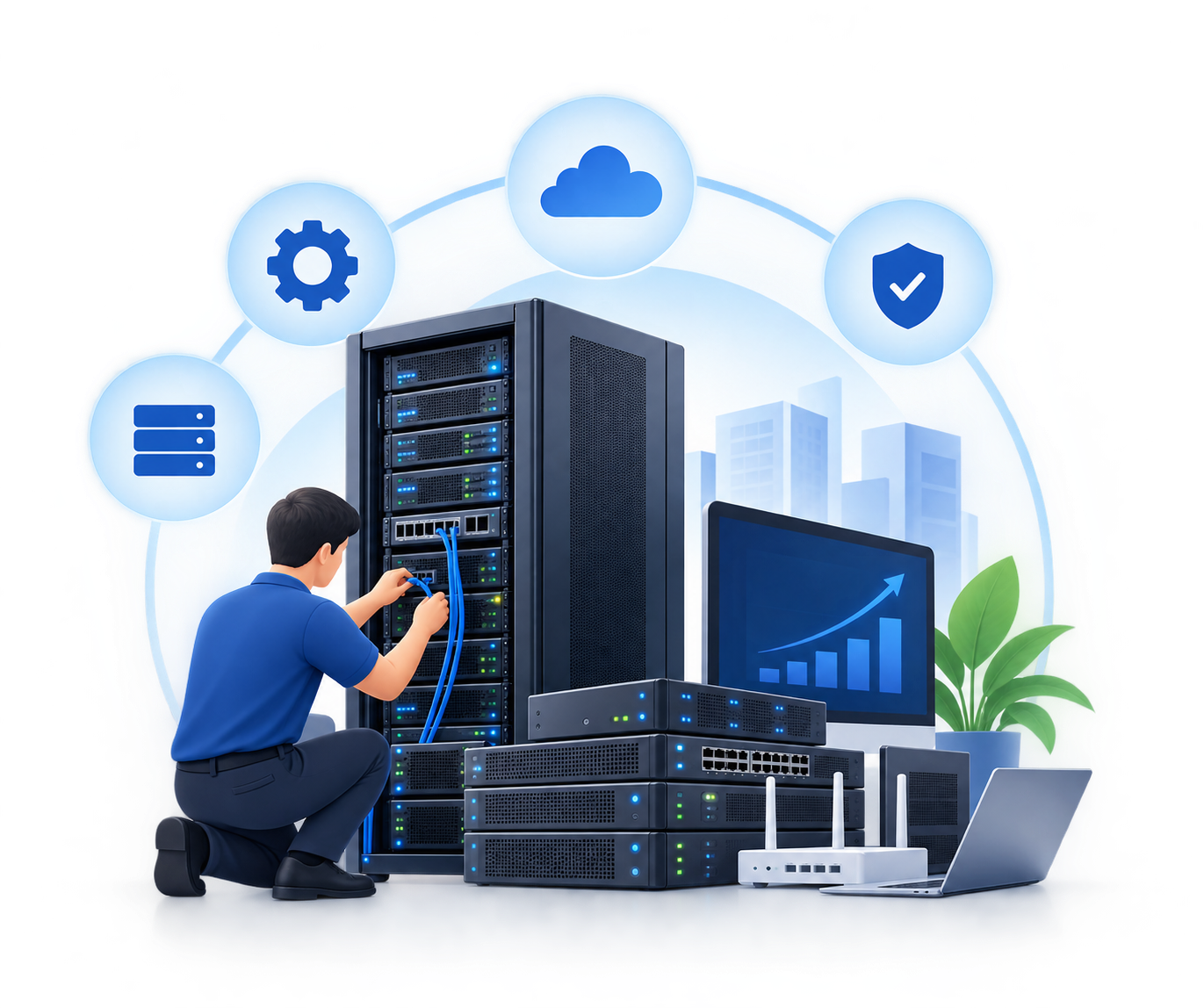 Our goal — IT infrastructure, support and measurable results